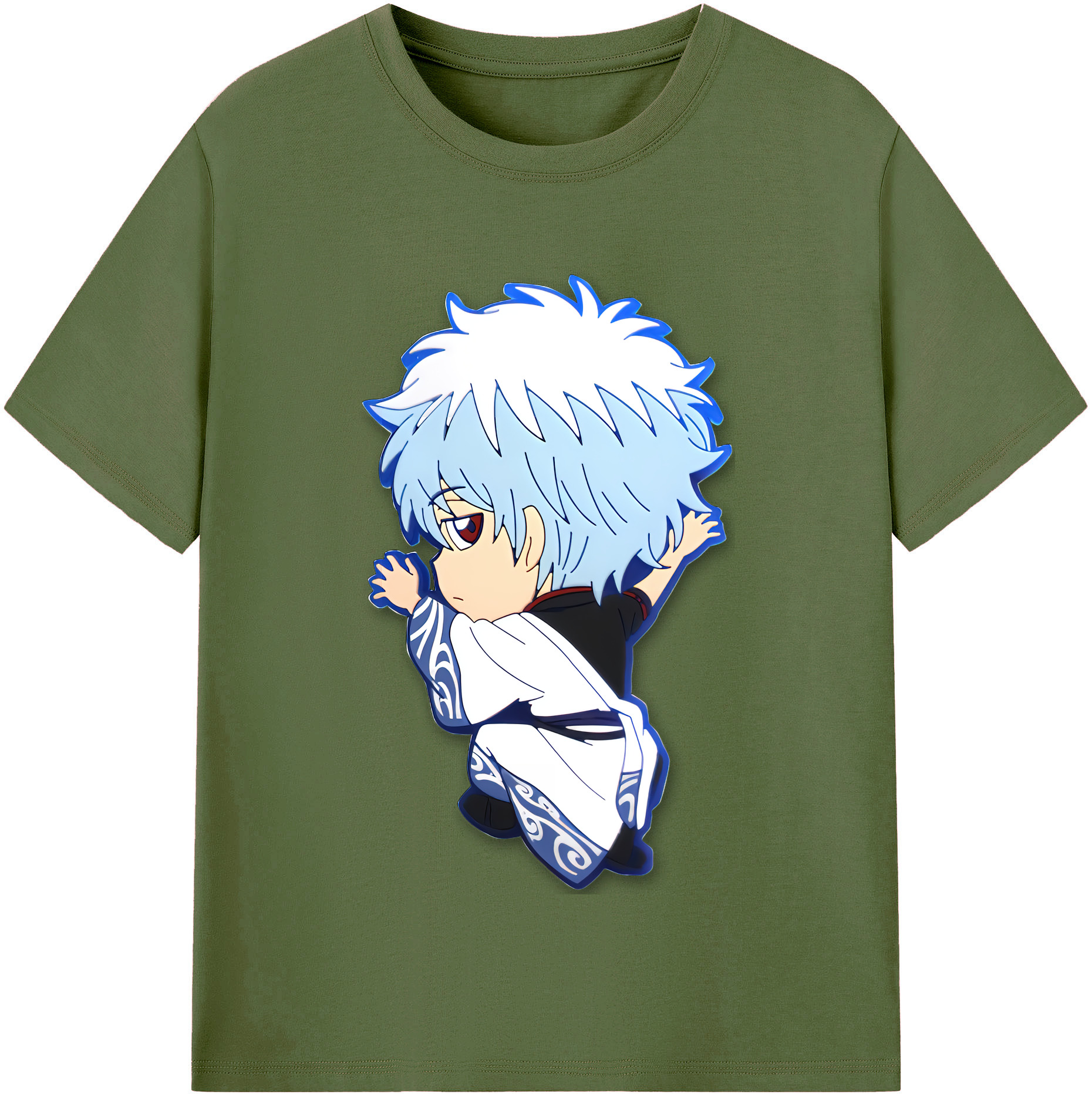 （画像用） ぎんたま 坂田銀時（さかたぎんとき） 神楽 志村新八（しむら しんぱち） GINTAMA Sakata Gintoki Kagura Shimura Shinpachi 綿100％半袖Tシャツ（フロントプリント）